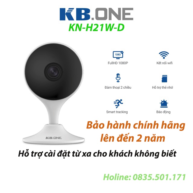 Camera IP hồng ngoại không dây 2.0 Megapixel KBVISION KBONE KN-H21W đổi thành KN-H21W-D