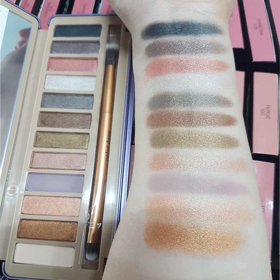 Bảng Phấn Mắt 12 Màu Tông Nude Trang Điểm Lâu Trôi Color Deep Neutral City