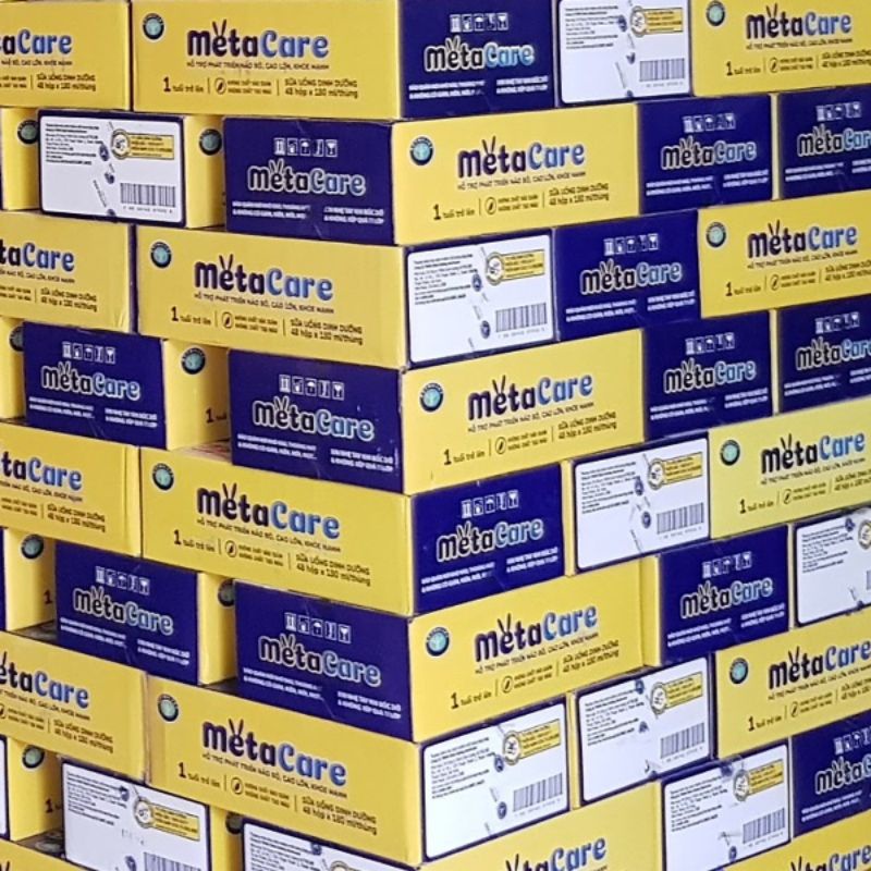 (Date mới) Thùng 48 hộp sữa Metacare pha sẵn Xanh, Vàng 180ml