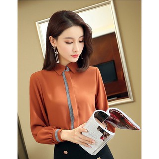 {Thời trang công sở nữ}Áo sơ mi nữ tay dài ASM-0903nữ tính hiên đại chất lượng rẻ đẹp 2018 - 2019