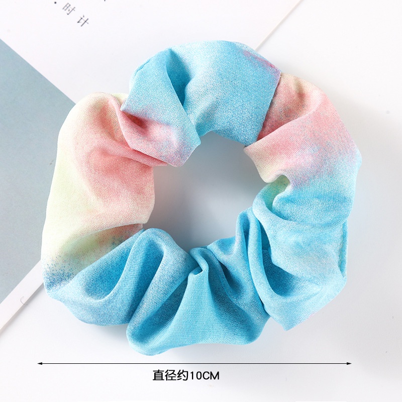 Dây Buộc Tóc Vải Co Giãn Màu Sắc Gradient Đơn Giản Dễ Phối Đồ