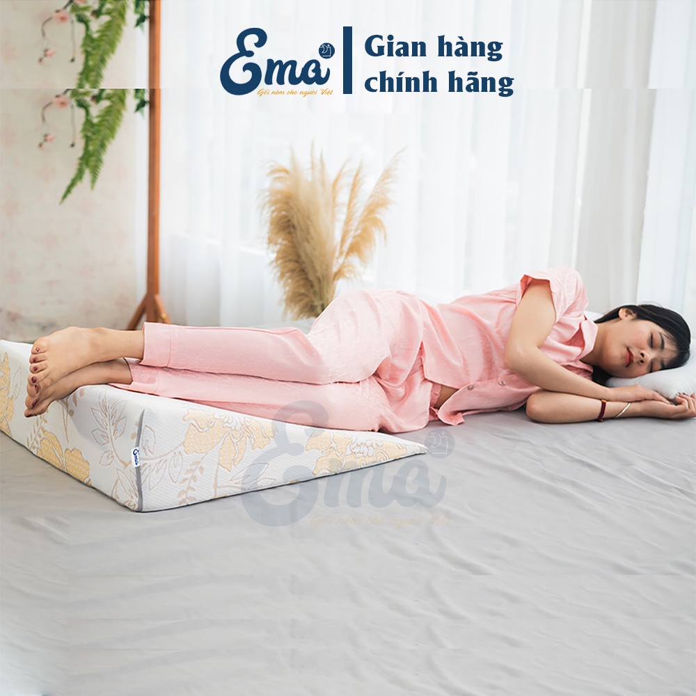 Gối chống trào ngược dạ dày cho người lớn Ema - Giảm trào ngược, suy giãn tĩnh mạch chân, ngủ ngáy, COPD