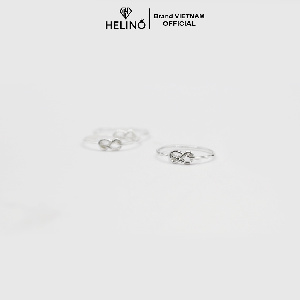 Nhẫn bạc trơn HELINO biểu tượng vô cực cá tính N10
