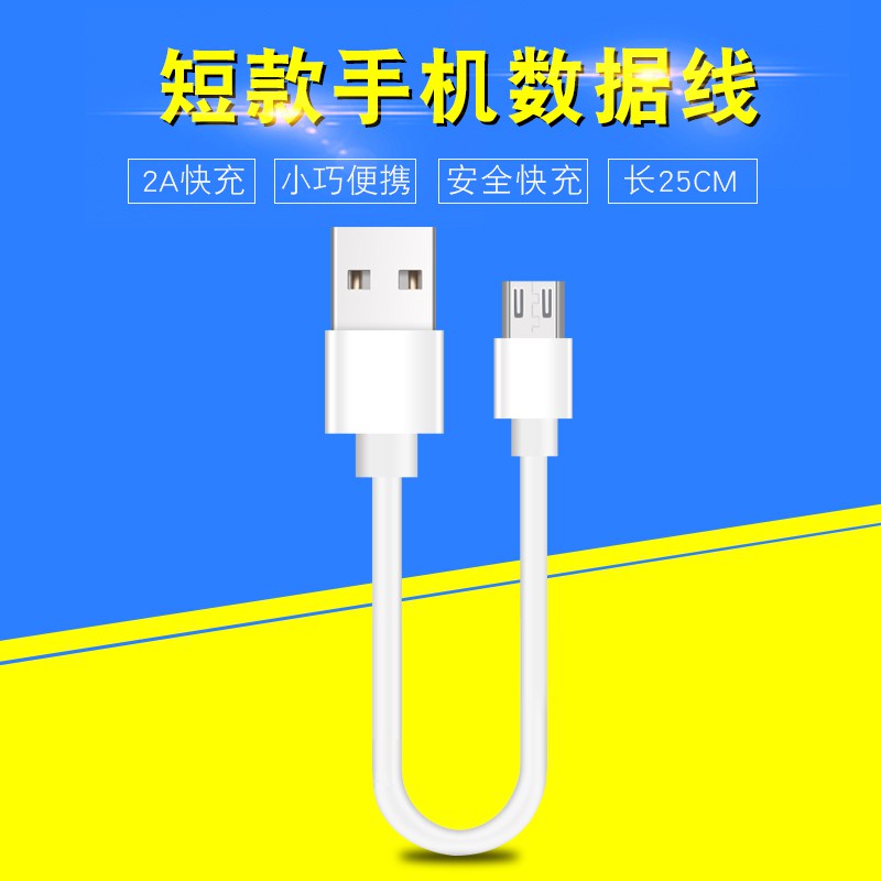 Dây cáp sạc ngắn 25cm Micro USB Type-C 11 12 cho Iphone