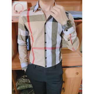 Áo Sơ Mi Kẻ Sọc Nam BBR Cao Cấp - Hình Thật