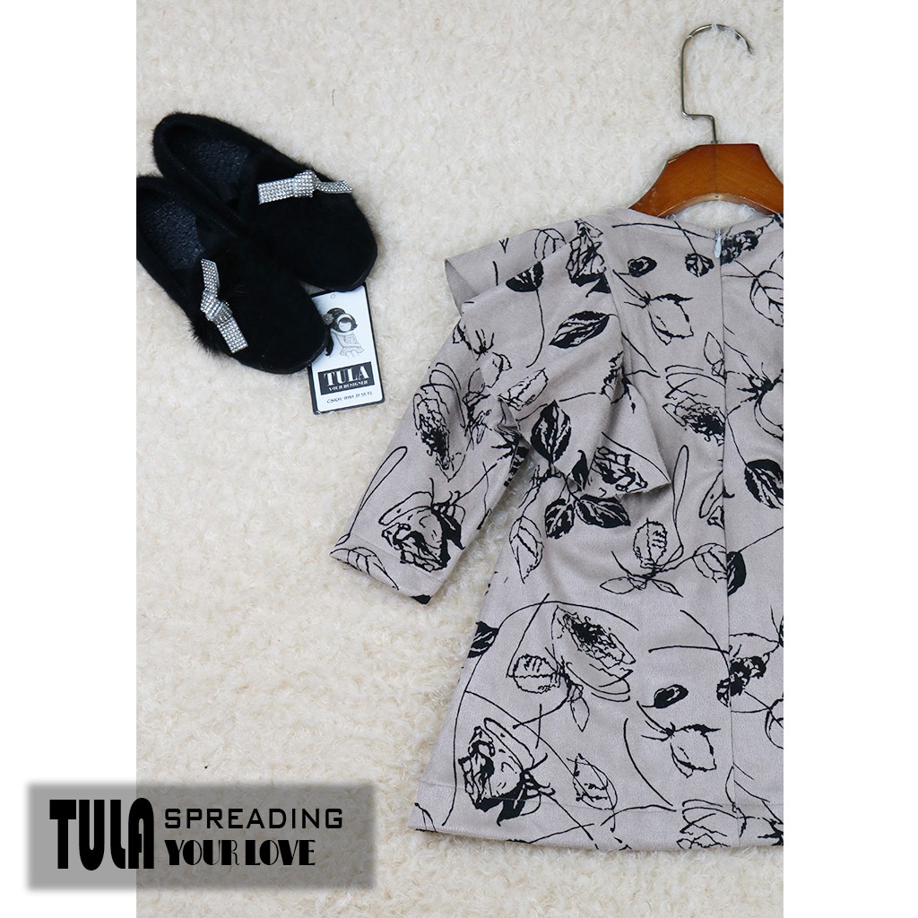 Váy Đầm Bé Gái Thiết Kế Cực Yêu Vải Da Lộn Mềm Mại Nhập Hàn