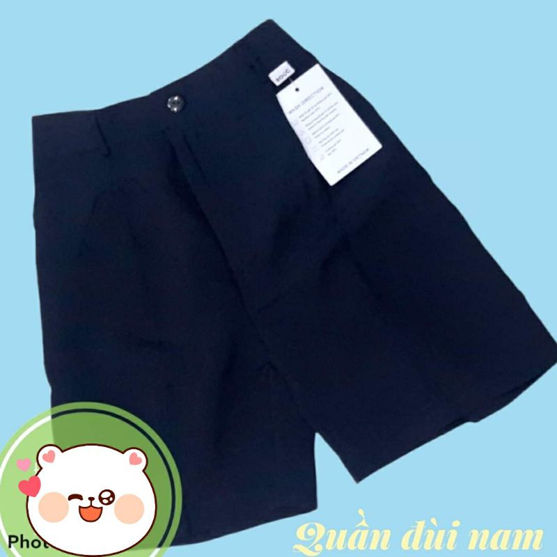 quần short học sinh tiểu học bé trai, quần đùi học sinh nam, quần short đồng phục học sinh