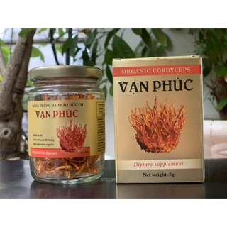 Nấm Đông Trùng Hạ Thảo Hữu Cơ Vạn Phúc - sợi khô 5gr
