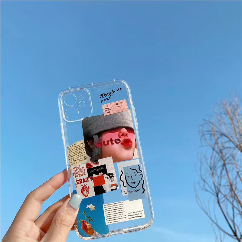 Ốp điện thoại trong suốt chống sốc cho iPhone 7plus 8 plus 7 8 X XS XR XSMAX 11 11pro 11promax 12 12pro 12promax | BigBuy360 - bigbuy360.vn