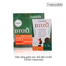 Viên uống Dtoxi giảm cân thải độc đẹp da Full hộp 10 vĩ