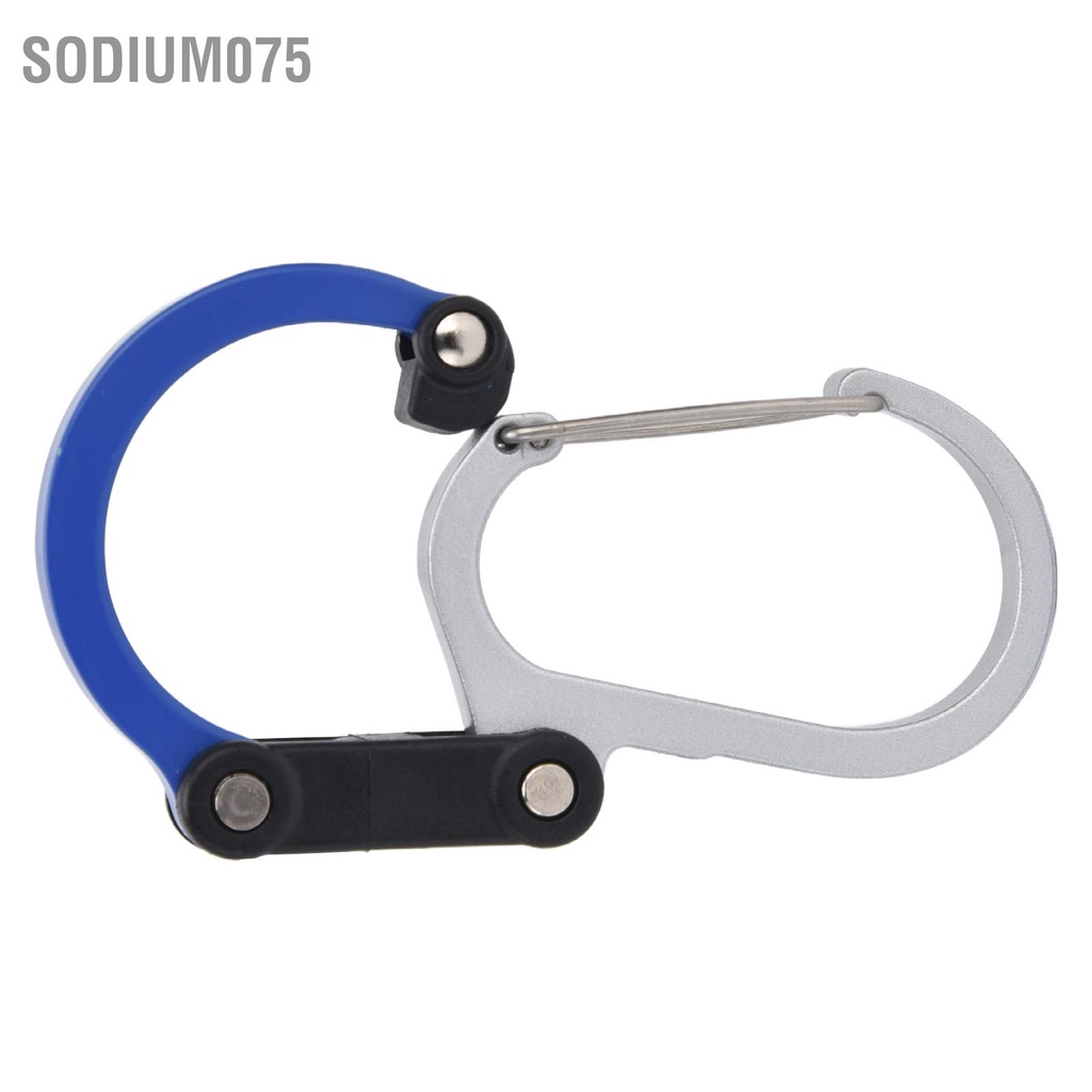 Sodium075 Loại D Carabiner Hợp kim nhôm đa ​​chức năng Xe đẩy di động để đi du lịch Cắm trại Đi bộ đường dài