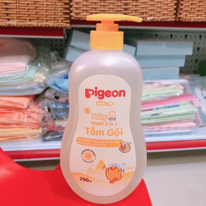 SỮA TẮM GỘI PIGEON 2In1 200ML Hoa hướng dương/Jojoba