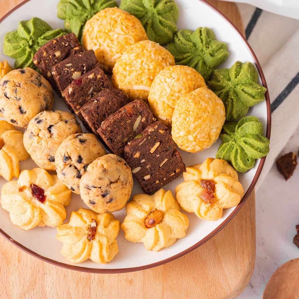 Bánh ăn kiêng cookies nguyên cám ONFOD mix 5 vị dành cho người tiểu đường, giảm cân, thực dưỡng, eat clean 250g