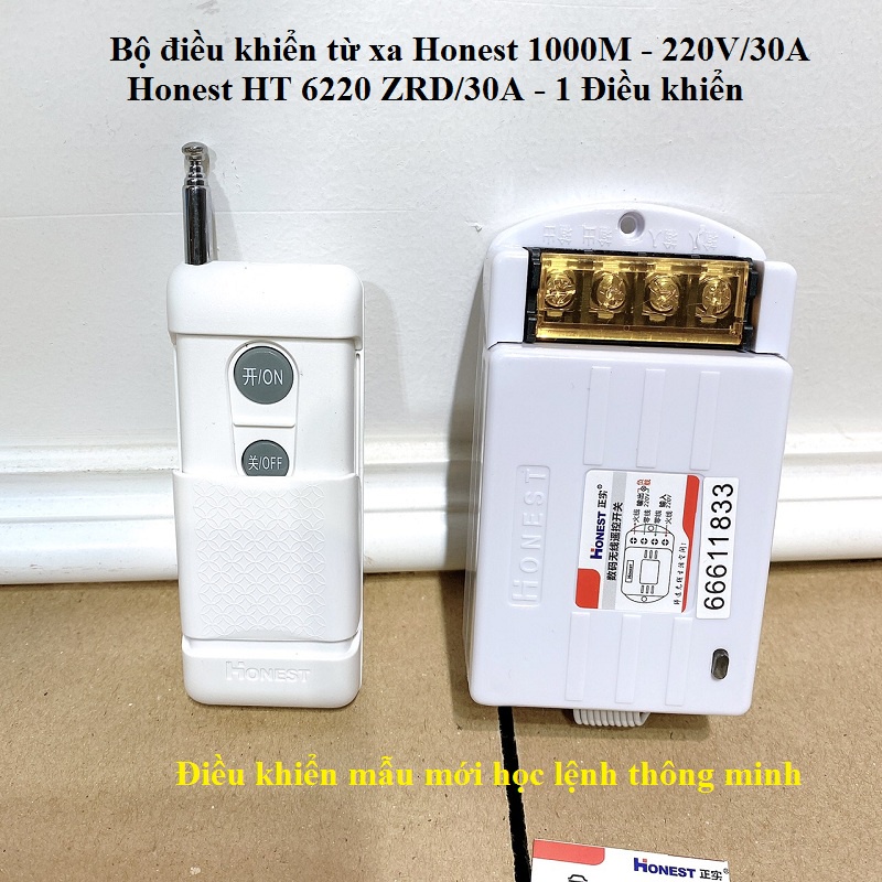 Công tắc điều khiển từ xa 1000m/5000w/30A/220V RF