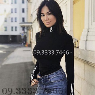 HÀNG TQXK - ÁO THUN ÔM BOBY TAY DÀI 2 SỌC LAI - ÁO THUN LẠNH GIÁ RẺ