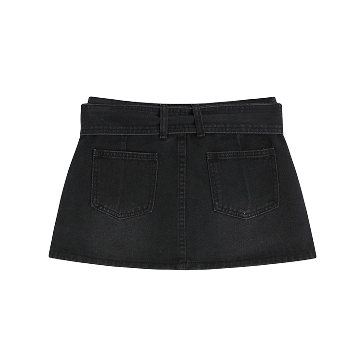 Chân Chân Váy Lưng Thấp Màu Trơn Thời Trang Đường Phố Cá Tính Cho Nữ