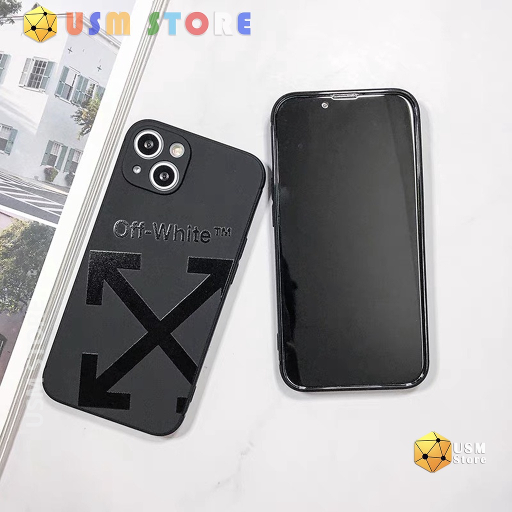 Ốp lưng iphone cạnh vuông, in vi điểm hình OFF-W 6/7/8/7P/8P/X/Xmax/11/11Promax/12/12Mini/12Promax/13pro/13Promax/13mini