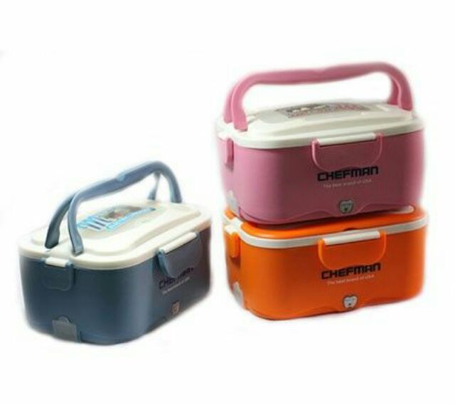 (CHÍNH HÃNG) Hộp ủ cơm hâm nóng cắm điện CHEFMAN (kèm túi đựng+thìa+đũa) | BigBuy360 - bigbuy360.vn