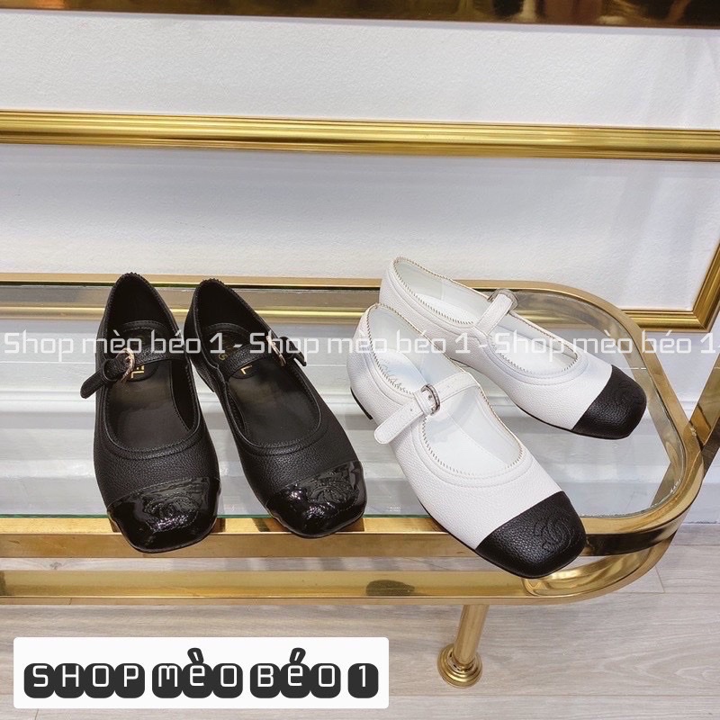 Giày búp bê cn đế bệt khoá ngang spsl fullbox bill túi giấy