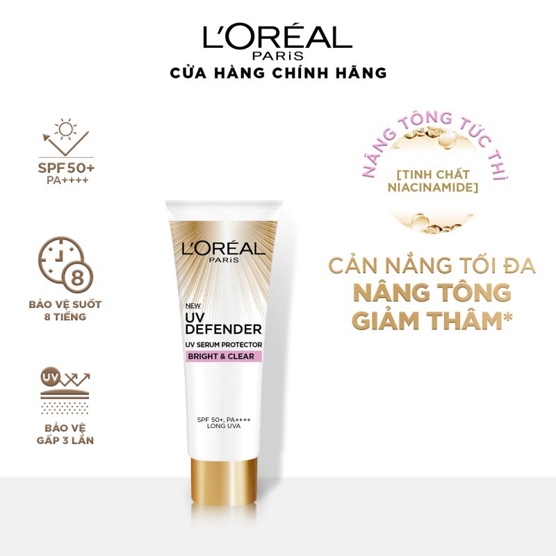 Kem chống nắng Mịn Nhẹ Bảo vệ da L’Oreal Paris UV Defender 15ml​