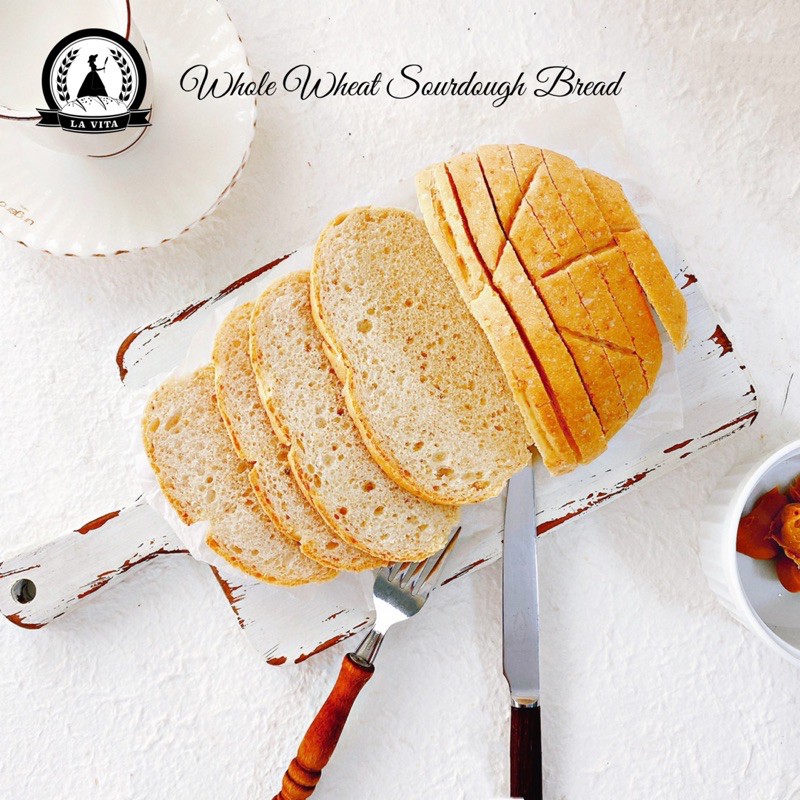 Whole Wheat Sourdough Bread (300gr) - Bánh Mì Men Chua Nguyên Cám (300gr)