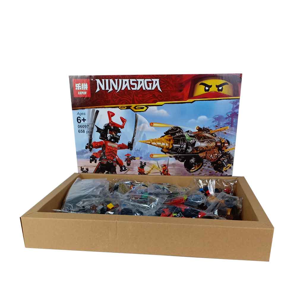 Đồ chơi xếp hình ninjago siêu máy khoan 658 miếng ghép Pikabo lắp ghép trí tuệ hành động