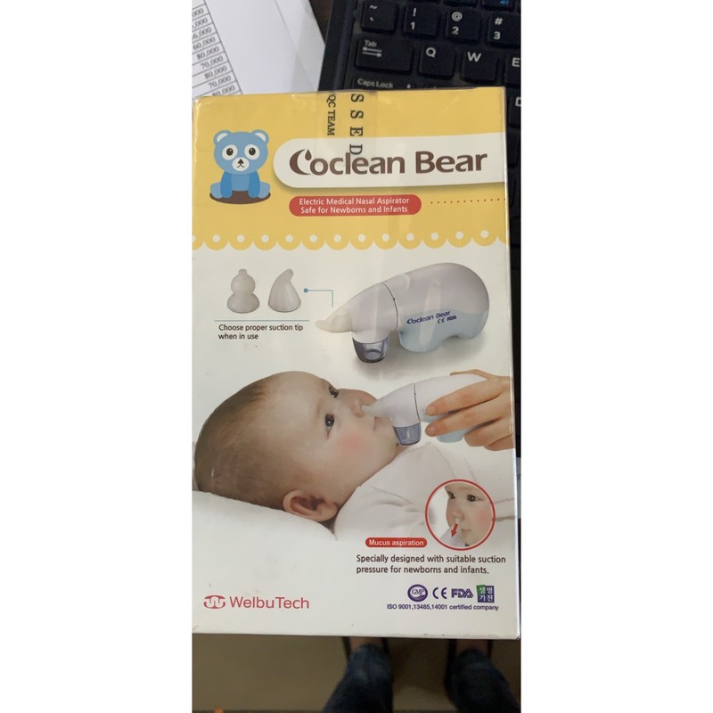 Máy hút mũi cho bé Coclean Duck - bảo hành 1 năm chính hãng