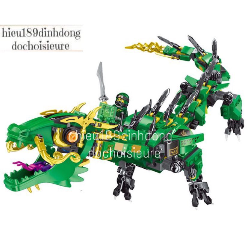 Lắp ráp xếp hình Lego ninjago movie 4010 4015 : Rồng xanh huyền thoại của ninja ...