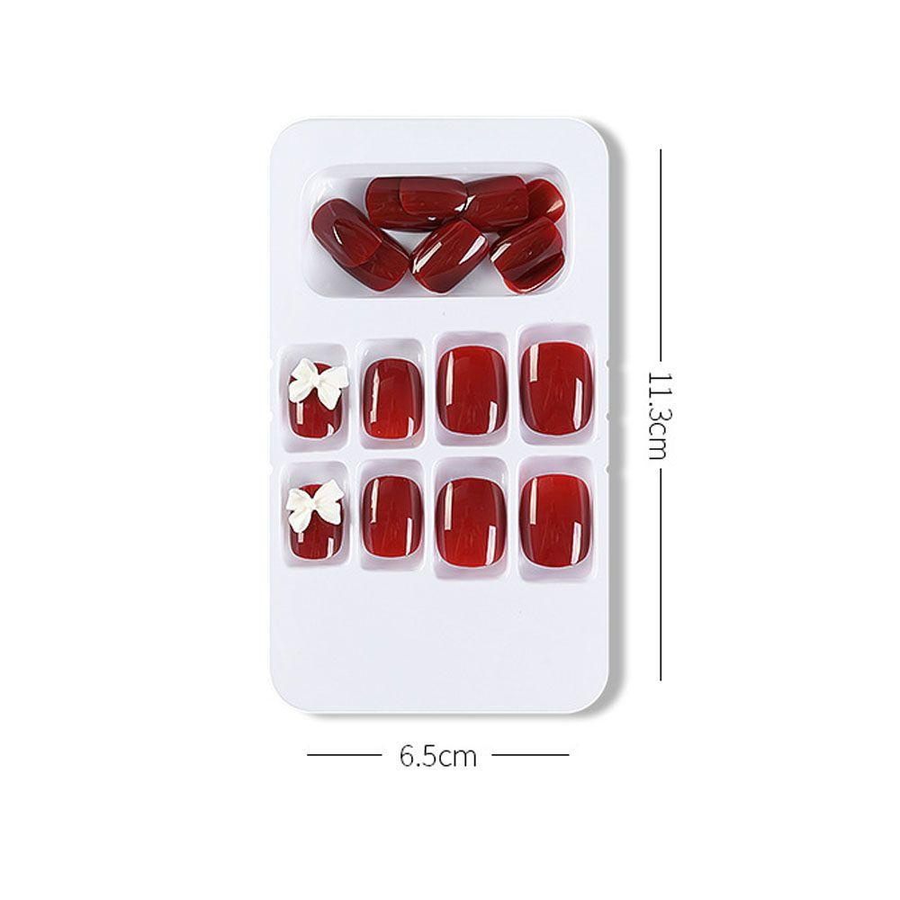 Bộ 24 Móng Tay Giả Ngắn Che Phủ Toàn Diện Tháo Rời Được