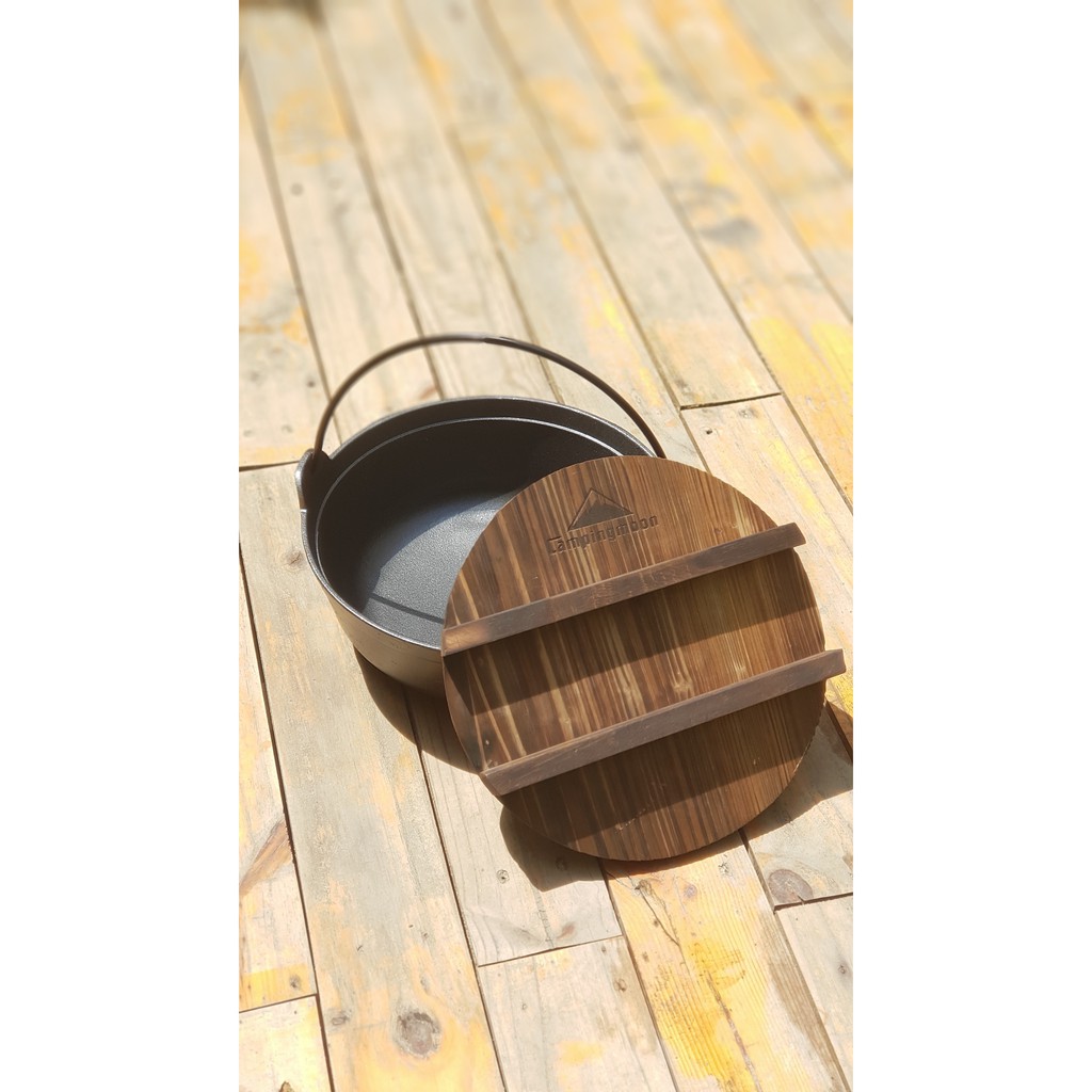Nồi gang nắp gỗ Campingmoon DO-23