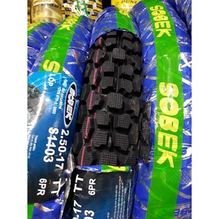 LỐP XE MÁY GAI CỤC SOBEK 2.50-17 TT S1103 6PR