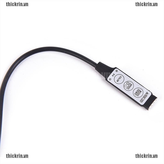 <Hot~new>DC 5V USB LED RGB Controller 3Key 4Pin Remote Controller For LED Strip Light