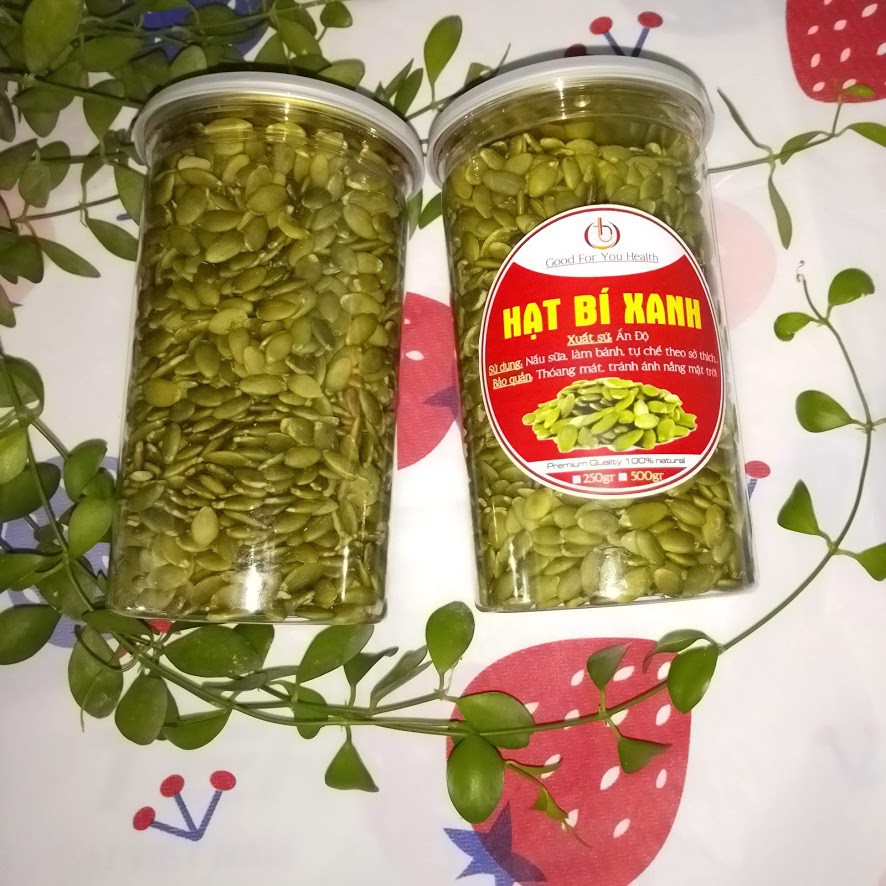 500GR Nhân Hạt Bí Xanh Ấn Độ Rang chín: Thơm ngon, Bùi, Vị Ngọt Tự Nhiên