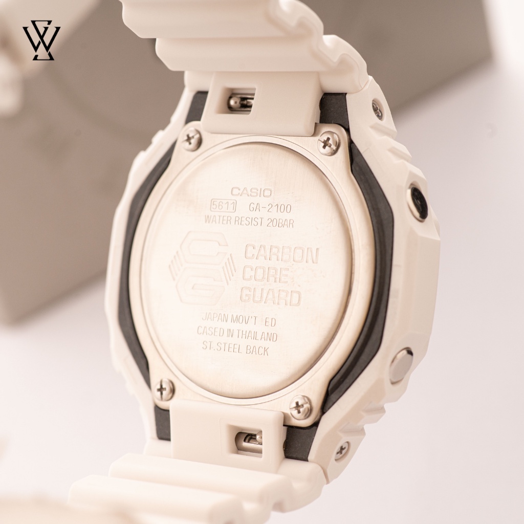 Đồng Hồ Quartz Nam Casio G-Shock WATCHSTORE GA-2100-7ADR Thiết Kế Mặt Kính Khoáng 45.4mm, Vỏ Và Dây Nhựa Bền Bỉ