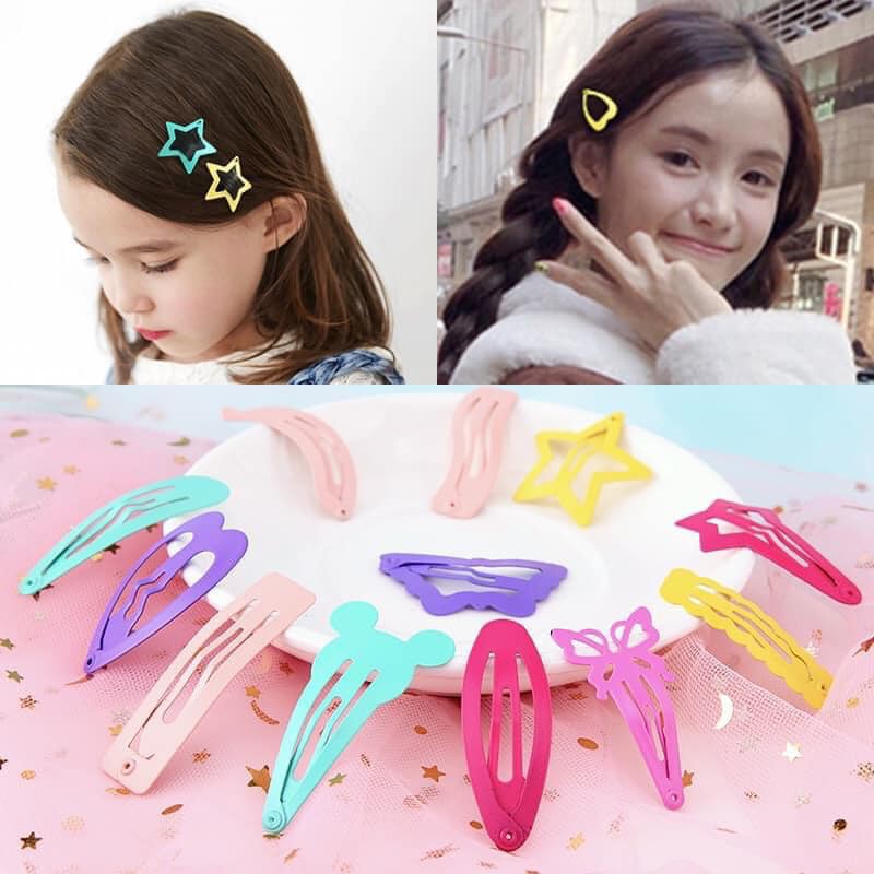 Kẹp tóc nhiều màu sắc set 6 cái