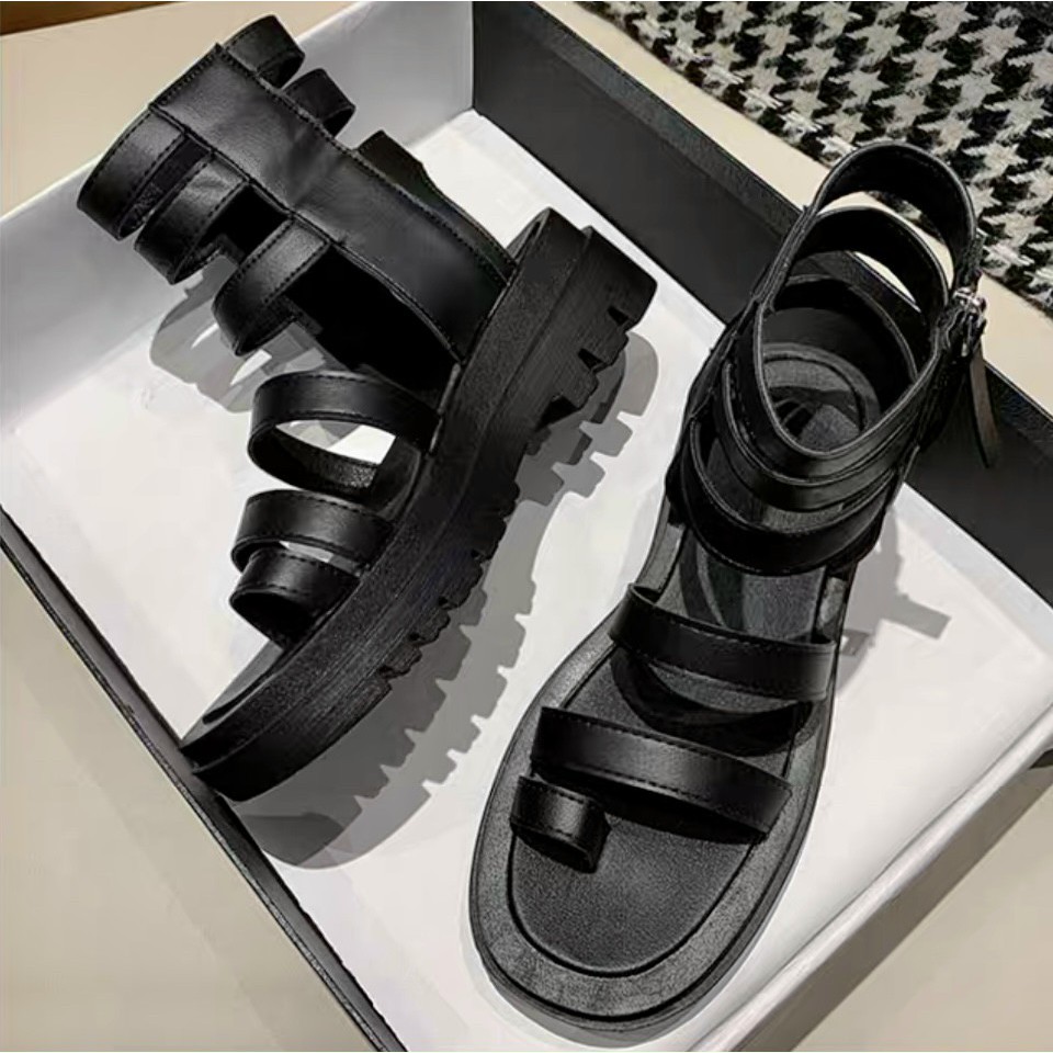 Sandal Chiến Binh 🛑SHOP YÊU THÍCH➕🛑 Quai Kéo Hông - Đế Đúc 5cm [QUẢNG CHÂU] G66