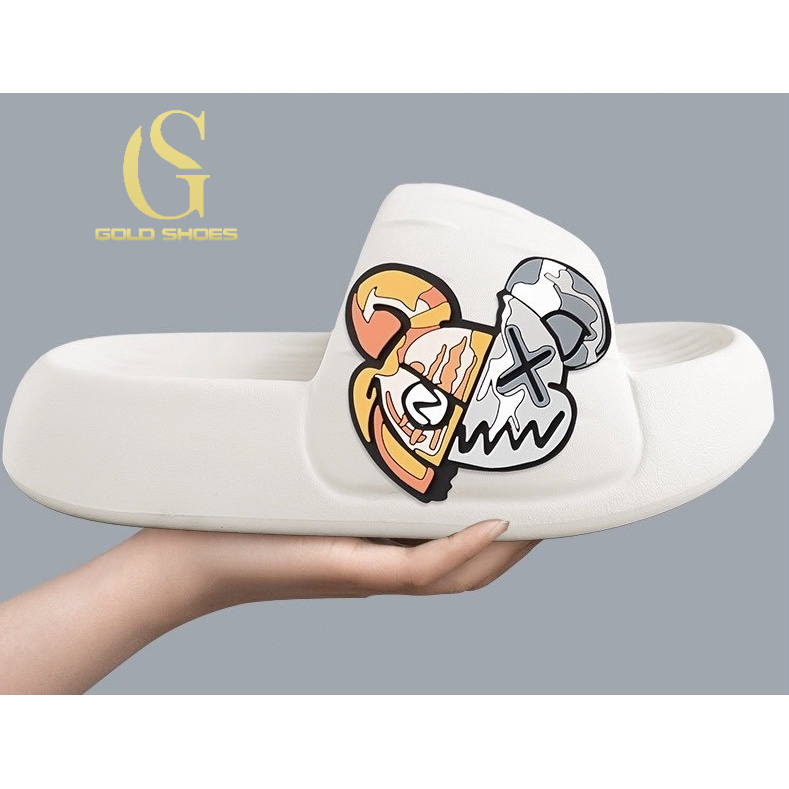 Dép bánh mì Unisex Nam- Nữ, Mẫu Dép Lê Cao Cấp NEW 2022 MSP 8013 GẤU