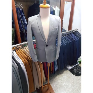 Áo Vest Nam Hàn Quốc Cao Cấp Xám Ghi Dáng Ôm Body