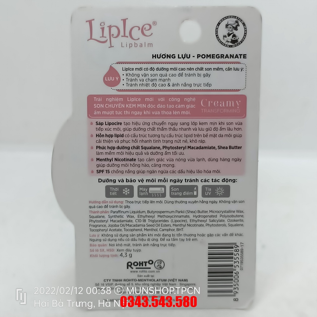 Son dưỡng không màu LipIce Lipbalm - Son dưỡng số 1 Nhật Bản