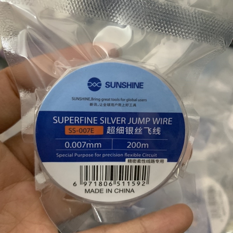 Dây đồng câu mạch, câu home phủ bạc sunshine ss-007E(0.007*200m)
