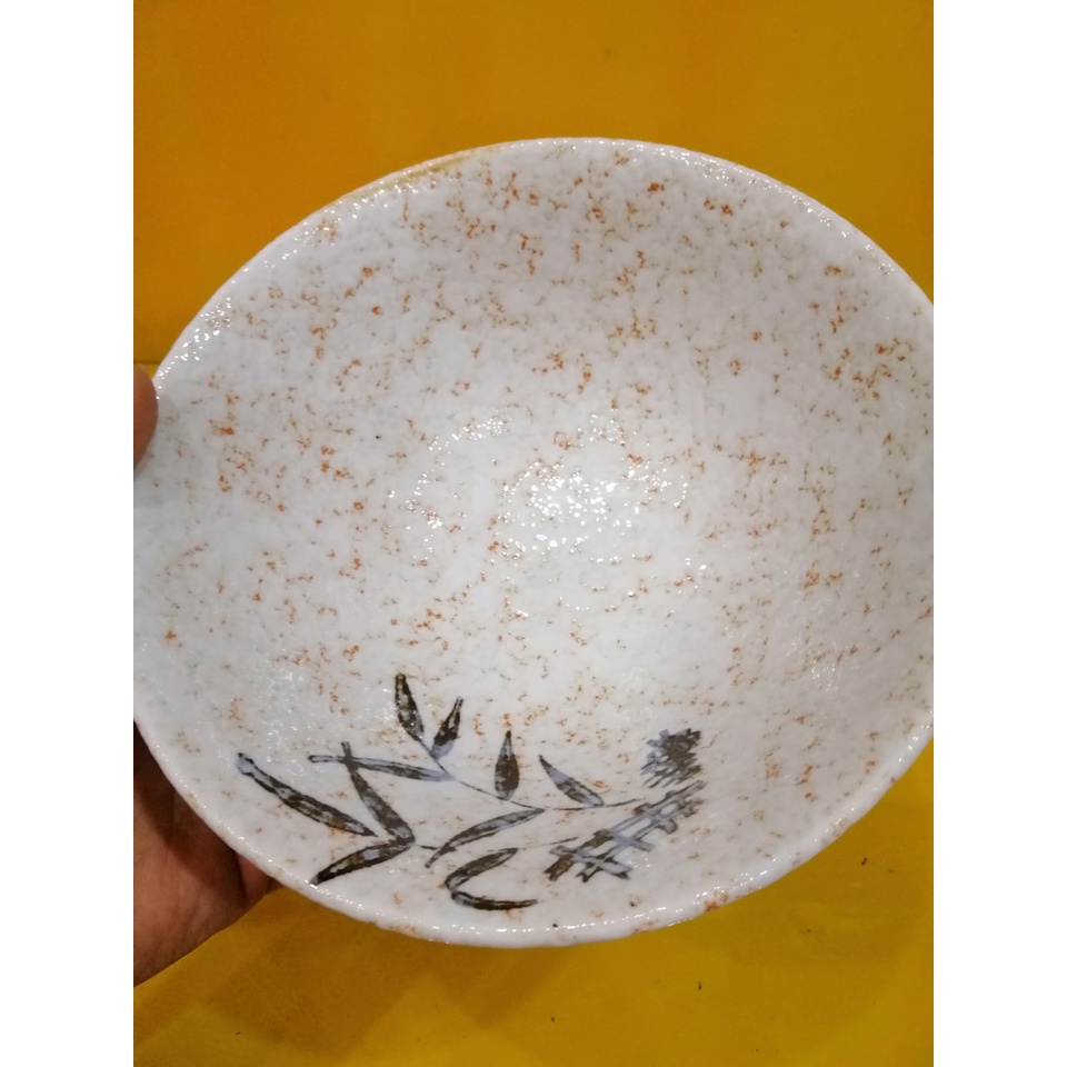 Bộ bát và đĩa sứ nội địa Nhật, bát size 18cm, cao 8cm, đĩa size 22cm (mã 918)