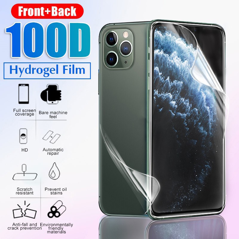 Miếng dán PPF trong suốt mặt trước sau cho iPhone 14 13 12 11 Pro Max X XS XR 6 6S 7 8 Plus SE