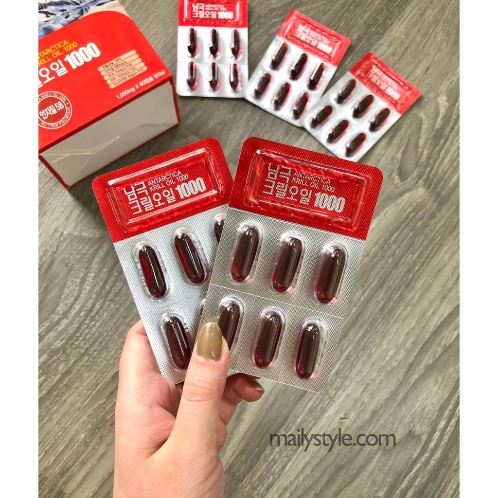 Q63_Viên Uống Dầu Nhuyễn Thể Antarctica Krill Oil 1000