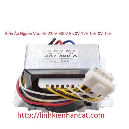 Biến Áp Nguồn Vào 0V-220V-380V Ra 0V-27V 15V-0V-15V