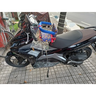Ghế đi xe số cho xe Air Black ( Ghế inox)