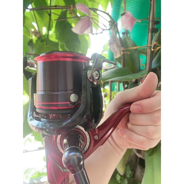 Máy câu chính hãng Daiwa Emblem Surf 35 3 cối