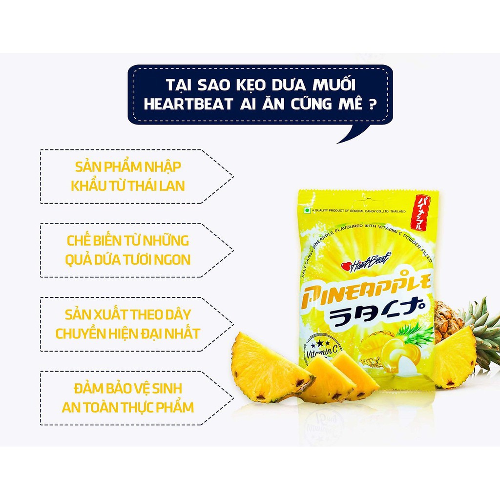 Kẹo Dứa Muối Thái Lan 120g | BigBuy360 - bigbuy360.vn