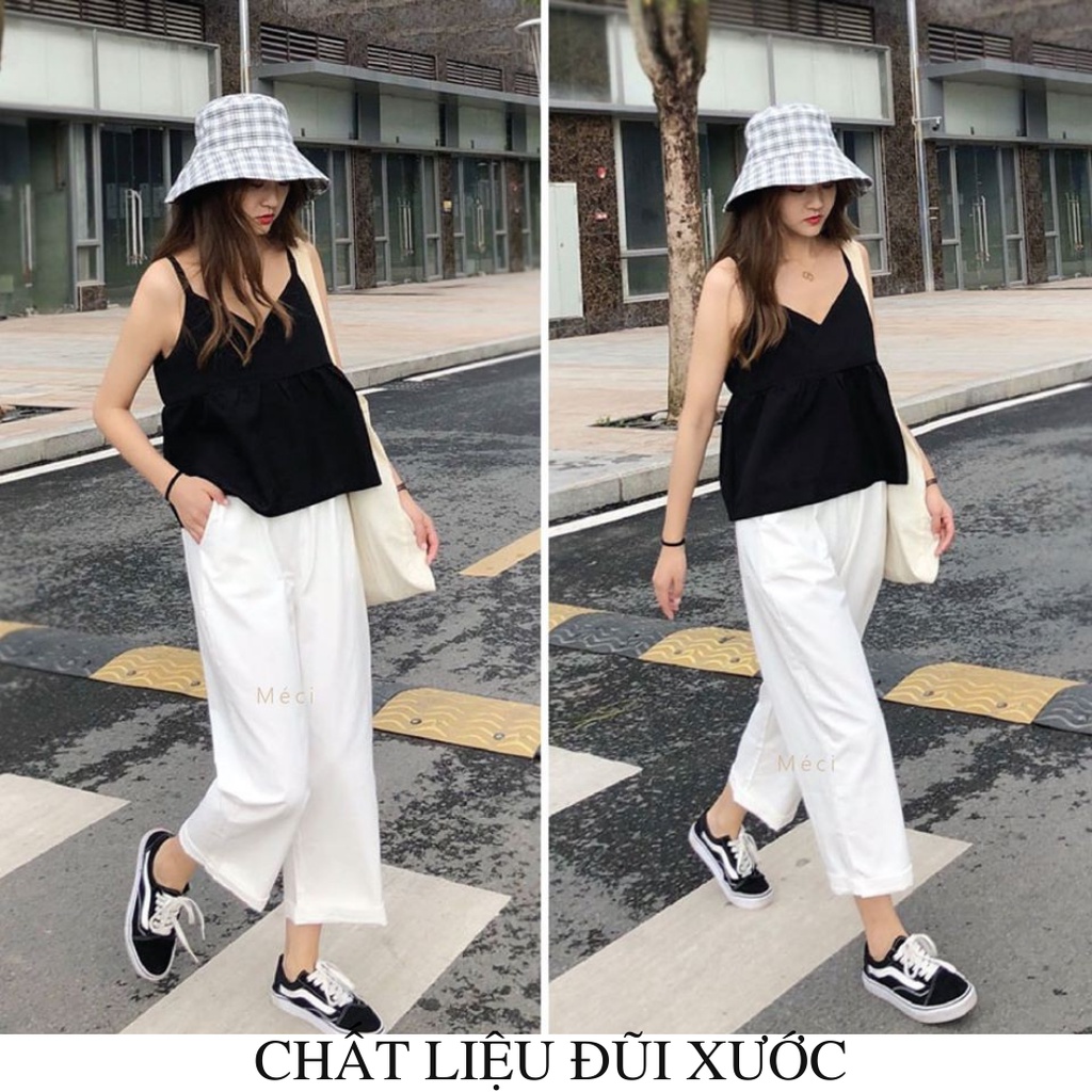 Quần Ống Rộng Bigsize LINH STORE Lưng Cao Dáng Suông Dài Công Sở Mặc Đi Làm Đi Học