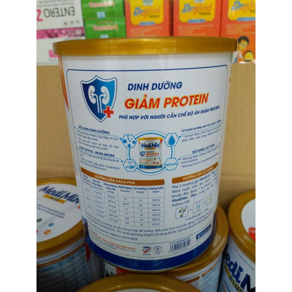 Sữa MediMin plus là sản phẩm dinh dưỡng chuyên biệt cho người bệnh Thận cần giảm đạm, giảm muối