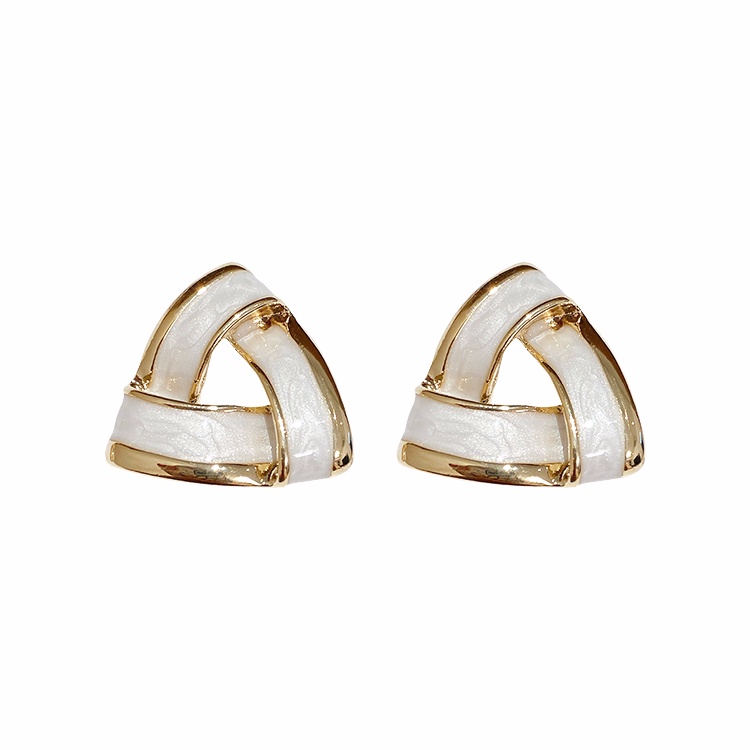 Bông Tai Hình Tam Giác Phong Cách retro Thời Trang Cho Nữ